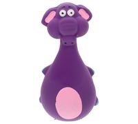 ERINGOGO Squeaky Dog Elephant Shaped Latex Puppy Chewing Purple Interactive Teeth Cleaning for Dogs Daily Use Boredom Relief
