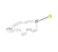 ERINGOGO Stainless Steel Egg Frying Mold with Handle Elephant Shape Egg Shaper Pancake Maker DIY Kitchen Cooking Tool for Quick Breakfast Sandwiches Omelettes and Fritters