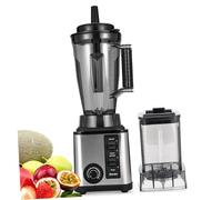 ERINGOGO Stainless Steel Juicer Blender with Uk Plug Multi-speed Food Processor for Grinding Juicing Soy Milk Dual Cup Design for Family Use One-button Easy Operation Kitchen Machine