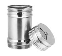 ERINGOGO Stainless Steel Medium Cooking Shaker for Sugar Pepper Seasoning with Moisture Cover Metal Spice Dispenser Bottle for Kitchen and Outdoor Barbecue Use