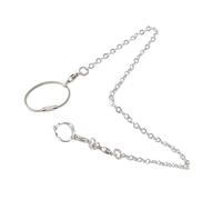 ERINGOGO Stainless Steel Parrot Foot Ring Adjustable Ankle Chain Bird Safety Harness Accessory for Parrots Bird Leg Ring Training Tool