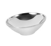 ERINGOGO Stainless Steel Ramen Bowl for Food Serving Household Salad Mixing Bowl Easy-Clean Stylish Noodle and Soup Container for Home and Parties