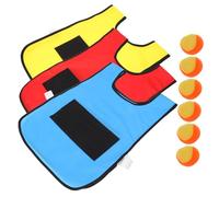 ERINGOGO Sticky Ball Vest for Outdoor Games Color Interactive Throwing and Catching Costume with Balls Enhances Social Skills and Coordination for Kindergarten and Party Activities