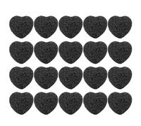 ERINGOGO Stone Essential Oil Diffuser Aromatherapy Stone Heart-shaped 20pcs Black Easy to Maintain Portable for Spa Travel