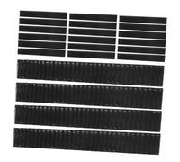 ERINGOGO Stretchable Makeup Brush Protective Covers 200pcs Plastic Mesh Flexible Cosmetic Brush Drying Mesh Set Black