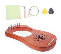 ERINGOGO String Harp Wooden Lyre Harp Retro Body String Instrument for Musical Performance at Home Concert Random Color