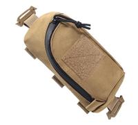 ERINGOGO Tactical Medical Tool Bag Small Outdoor Storage Pouch with Buckle Design for Hiking Camping Travel Emergency Kit Holder Lightweight Khaki