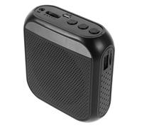 ERINGOGO Teacher’s Portable Voice Amplifier with Mini Microphone, Rechargeable Loudspeaker for Lecturers and Classroom Use, Black Recording Version