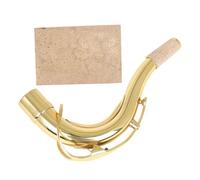 ERINGOGO Tenor Saxophone Replacement Neck Brass Curved Sax Neck with Cork Sheet