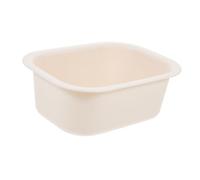 ERINGOGO Thickened Small Baby Wash Basin for Changing Table, Portable Plastic Water Tub in Milky White, Baby Bath Tub Accessory Suitable for Infant and Toddler Changing Station