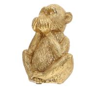 ERINGOGO Three Not Monkeys Style Three Ornaments Desktop Monkey Statue Monkey Decor Home Decor Singe Delicate Monkey Figurine Speak No Evil Monkey Statue Golden Resin