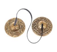 ERINGOGO Tibetan Brass Cymbals Bell Handcrafted Percussion Instrument for Yoga Meditation with Harmonic Tones Brass Material Spiritual Sound Therapy Gift