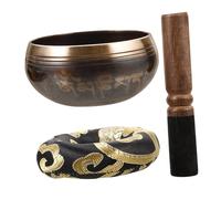 ERINGOGO Tibetan Singing Bowl Meditation Sound Bowl with Mallet Craftsmanship for Mindfulness for Buddhists and Yoga Produces Rich Resonant Sound