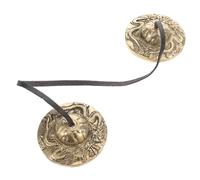 ERINGOGO Tibetan Tingsha Cymbals with Dragon Design Meditation Bells for Sound Healing Mindfulness Easy to Use Chime for Yoga Relaxation Embossed Decorative Bells
