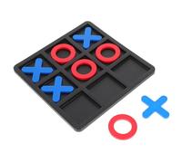 ERINGOGO Toe Board Game with Red O and Blue X Interactive Educational for Cognitive Development and Logical Thinking Suitable for Indoor Family Fun and Birthday Gift