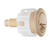 ERINGOGO Toilet Flush Button with Universal Compatibility Brushed Gold Dual Flush Toilet Button Replacement and User-Friendly Design Abs Material for Easy Installation in Modern Bathrooms