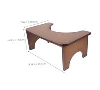 ERINGOGO Toilet Stool Squatting Poop Foot Stool for Adults Bamboo Material Comfortable Bathroom Use