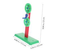ERINGOGO Toothed Wheel Gear Assembly Experimental Apparatus with Large Medium Small Gears Teaching Tool for Science Classroom Physics Mechanics Practical Training Random Color