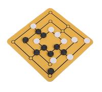 ERINGOGO Traditional Nine Men’s Morris Board Game Set with 23mm Flat Wooden Pieces, Authentic Morris Chessboard for Family Festival and Travel, Strategy Desktop Board Game