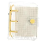ERINGOGO Transparent Cover Mini Notepad Creative Portable Notebook with High-end Paper for Daily Writing and Planning Stylish Small Scrapbooking Journal for Office and Personal Use