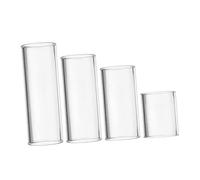 ERINGOGO Transparent Glass Guitar Slide Finger Covers for Electric and Acoustic Guitars Professional Durable Smooth Sustain Tone Bars