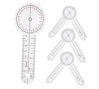 ERINGOGO Transparent Orthopedic Angle Ruler Foldable Goniometer for Medical Body Angle Measuring Physical Therapy Protractor Tool for Accurate Orthopedic Assessment