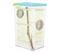 ERINGOGO Transparent Reptile Tank Breeding Box with Ventilation for Stick Insects and Mantises and Easy to Clean and Snake Cage for Pet Feeding and Observation Educational Habitat for