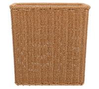 ERINGOGO Trash Basket Woven Lightweight Plastic Garbage Bin for Bathroom Kitchen Bedroom Household Use