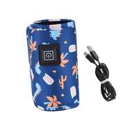 ERINGOGO Travel Bottle Warmer and USB Feeding Bottle Warmer in Blue Composite Velour Material Heats Quickly and Evenly for Outdoor and Daily Life Use by Babies and Mommies Random Color