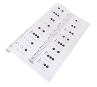 ERINGOGO Trumpet Chord Diagram Practice Chart Coated Paper Small Size Student Fingering Guide for Trumpet Learning and Performance Random Color