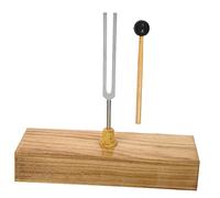 ERINGOGO Tuning Fork with Metal 256 Hz Frequency and Wooden Base for Physics Experiments and Teaching Experiments Featuring Timbre and Accurate Tuning with Included Hammer