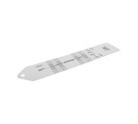 ERINGOGO Turntable Cartridge Stylus Alignment Protractor White Plastic Precision Calibration Tool User Friendly for Vinyl Record Calibration and Turntable Setup