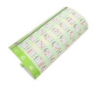 ERINGOGO Ukulele Chord Poster Green Pvc Material with Chord Diagrams and Music Theory Learning Wall Decal Graduation Period for Teachers and Students and Back to School Decor