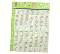 ERINGOGO Ukulele Chord Sticker Chart Poster for Beginners, Ukulele Learning Guide with Finger Position Diagram, Educational Wall Chart for Boys and Girls Music Practice
