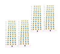ERINGOGO Ukulele Fingerboard Stickers Pvc Practice Guide and Self-learning Aid 4 Sheets with Note Markers for Beginners Suitable for Soprano, Concert, and Tenor Ukuleles
