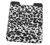 ERINGOGO Ultra-Thin Adhesive Phone Card Holder Wallet with Leopard Print Multi-Functional Credit Card and Coin Storage Pocket Lightweight Self-Stick Back Wallet for Smartphones Convenient