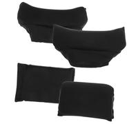 ERINGOGO Underarm Crutch Cushion Non-slip Soft Crutches Padding Covers Lightweight Portable Replacement Pads Handles Black