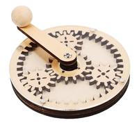 ERINGOGO Unfinished Busy Board DIY Kit for Educational Training with Gear Timer Montessori Fine Motor Skills Development Plaything for Preschoolers