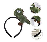 ERINGOGO Unique Dinosaur Hairband Elastic Headband for Women Girls, Funny Green Dinosaur Side Hair Hoop Decoration, Practical Party Hair Accessory