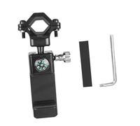 ERINGOGO Universal Bike Motorcycle Handlebar Phone Stand with Compass, 360 Degree Rotation, Anti-theft Screw Design, Plastic and Metal Material, for Cycling and Riding Photography