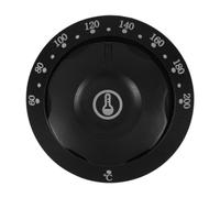 ERINGOGO Universal Oven Control Knob 2.20In Plastic Replacement Rotating Burner Valve Knob for Kitchen Appliances with Thermostat Dial 60-200C Black