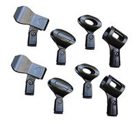 ERINGOGO Universal Plastic Mic Stand Clamp 8pcs Microphone Holder Clips with Adjustable -vibration Spring Clip for Indoor Use