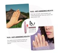 ERINGOGO USB Powered Electric Nail Drill Machine Pen Style Portable Nail File Grinder with Grinding Heads for Professional Salon and Personal Manicure Use Rose Gold Random Color