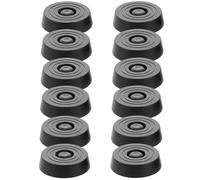 ERINGOGO Vacuum Cleaner Replacement Wheel Kit 12Pcs Black Rubber Casters for Household Vacuum Cleaner 10mm Hole Easy Installation