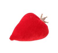 ERINGOGO Valentine’s Day Red -Shaped Ornament, Stuffed Love Heart Figurine for Indoor Tabletop and Desktop Decoration, Romantic Party Tray Accent