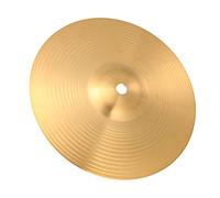 ERINGOGO Versatile Brass Ride Cymbal for Drum Sets, Soft Grey Percussion Instrument with Golden Finish, for Beginners and Professional Players in Jazz and Hi-hat Crash Scenarios