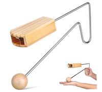 ERINGOGO Vibraslap Percussion Instrument Wood Latin Rhythm Instrument for Band Hands Sound Chambers