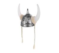 ERINGOGO Viking Horn Hat with Braided Details Soft Comfortable Fit Medieval Festival Accessory for Adults Boys Ancient Roman Helmet Style Cosplay Party