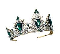 ERINGOGO Vintage Crown Headband with Crystal and Diamond Alloy Lightweight Bridal Headdress for Women Color Fast Design for Weddings Parties Festivals and Role Plays