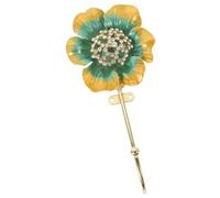 ERINGOGO Vintage European Style Enamel Flower Hook Decorative Wall Hanging Hook for Coats Hats Keys Towels Purse Compact Multi-Functional Metal Coat Hanger for Home Entryway and Bathroom